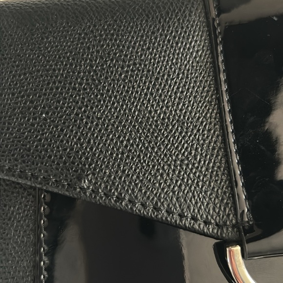 Nine West Pretty Little Things Black Faux Leather shoulder Cross Body bag Purse - Picture 12 of 15